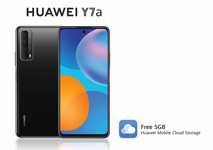 Huawei offers 5GB free Mobile Cloud Storage with every purchase of Huawei Y7a
