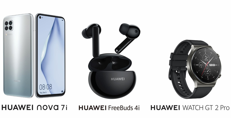 Huawei Nova 7i FreeBuds 4i and Watch GT2 Pro unlock more capabilities for a fully connected seamless life