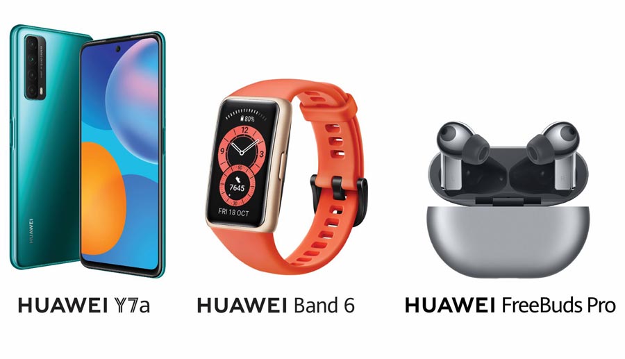 Huawei Y7a Huawei Band 6 and Huawei FreeBuds Pro offer ultimate user experience when combined