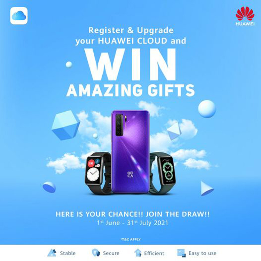 Register with a Huawei ID Upgrade Huawei Mobile Cloud and enjoy exciting gifts