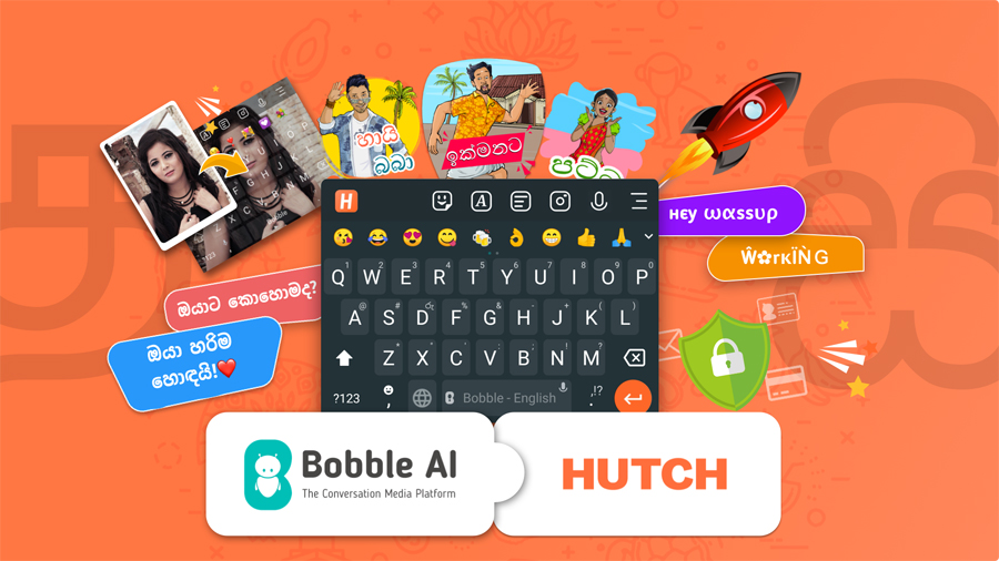 businesscafe HUTCH Partners with Bobble AI to launch local language smartphone keyboard for Sri Lankans