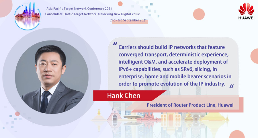 Hank Chen President of Router Product Line Huawei