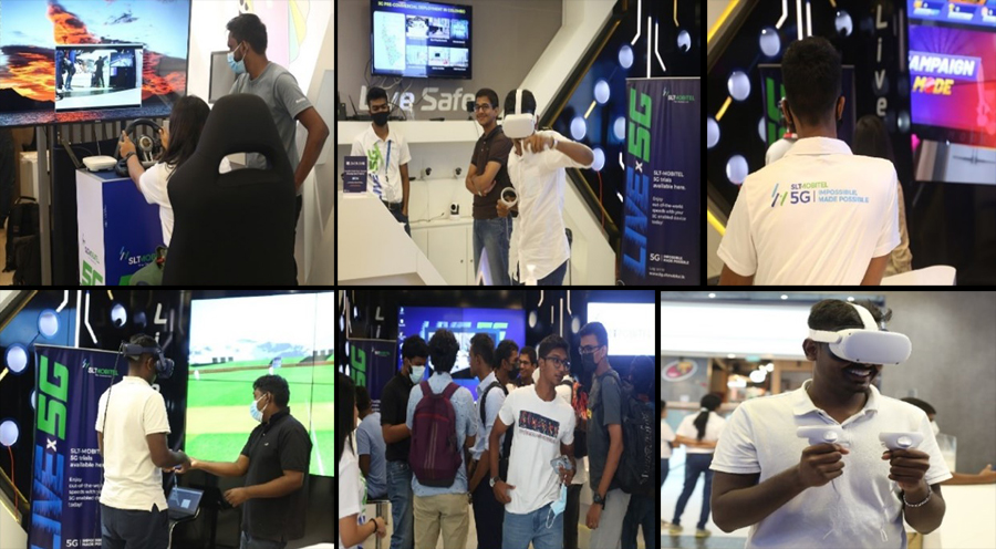 SLT MOBITEL demonstrates 5G experiences at one Galle face mall
