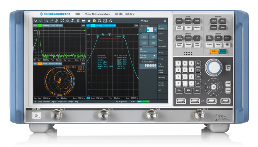 Rohde Schwarz extends the RS ZNB vector network analyzer family maximum frequency to 43.5 GHz