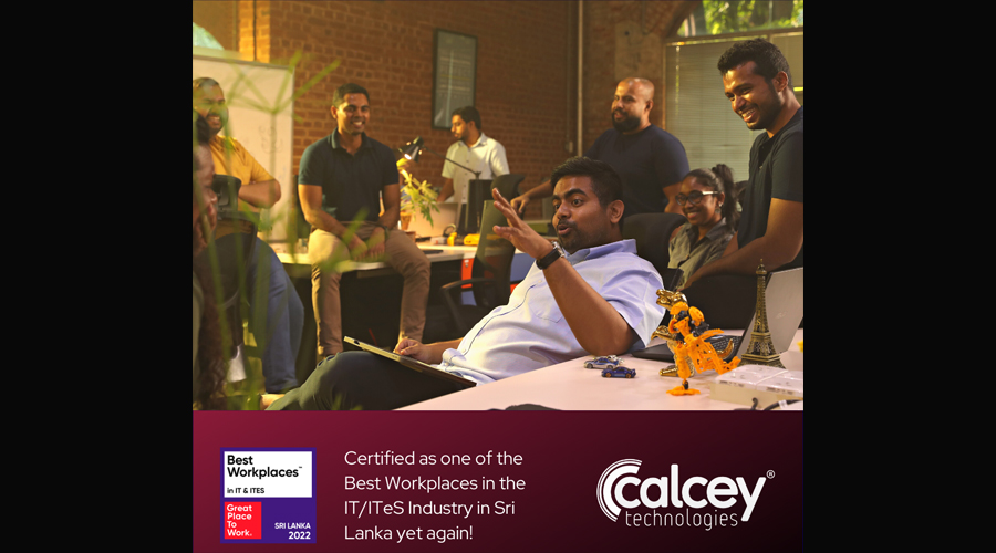Calcey Among Top 10 IT ITeS Best Workplaces in Sri Lanka Again