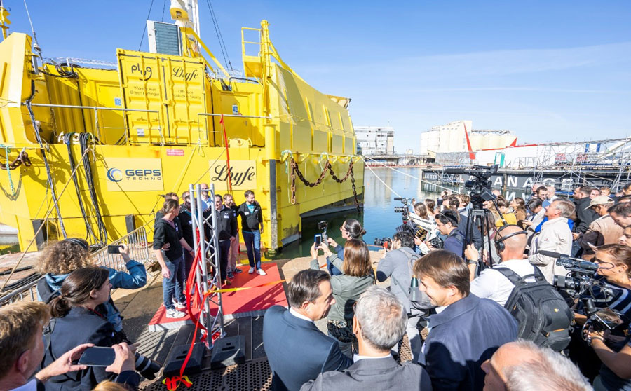 World s first offshore renewable hydrogen production pilot site is inaugurated by Lhyfe