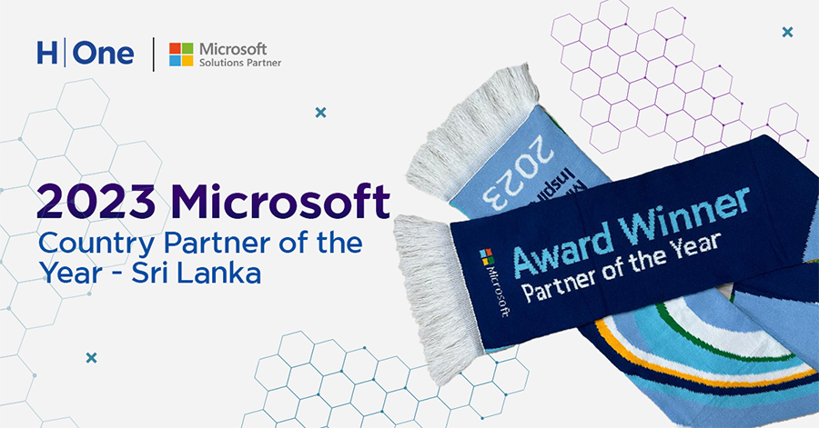 H One Private Limited recognized as the winner of 2023 Microsoft Country Partner of the Year Award Sri Lanka