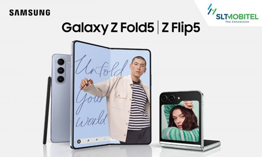 Join the Flip Side with Samsung Galaxy Z Fold and Flip 5 now available for pre orders at SLT MOBITEL