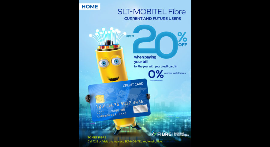 SLT MOBITEL offers credit card instalment deals for Fibre customers