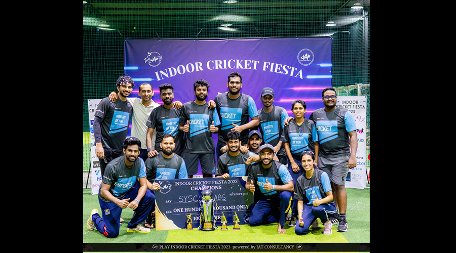 Sysco LABS Cricket Team crowned Champions at the first ever Inter Tech Indoor Cricket Tournament