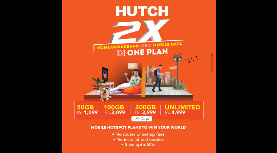 HUTCH 2X Offers Incredible Savings of Up to 60 on Home Broadband and Mobile Data Bills