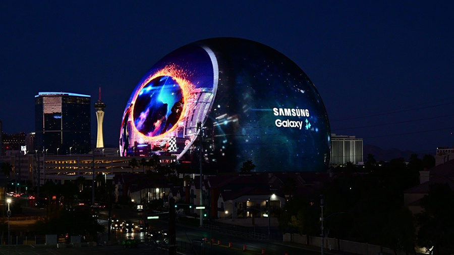 Samsung Opens a Portal to New Mobile AI Possibilities in Las Vegas on Sphere s Exosphere Before Unpacked 2024