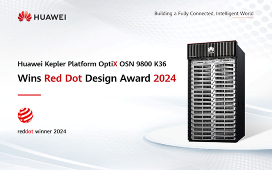 Huawei Kepler Platform OptiX OSN 9800 K36 Wins Red Dot Design Award 2024