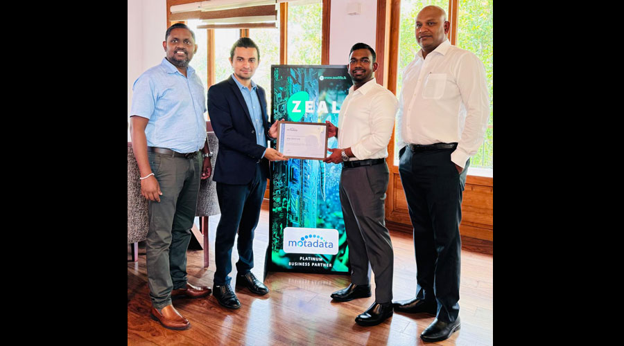 Global Software Platform Motadata appoints Zeal Sri Lanka as the first Platinum Partner for the country