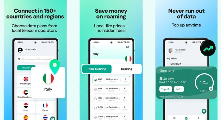 Global travel made simple with Kaspersky eSIM Store