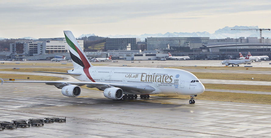 Emirates launches a second daily A380 service to Zurich