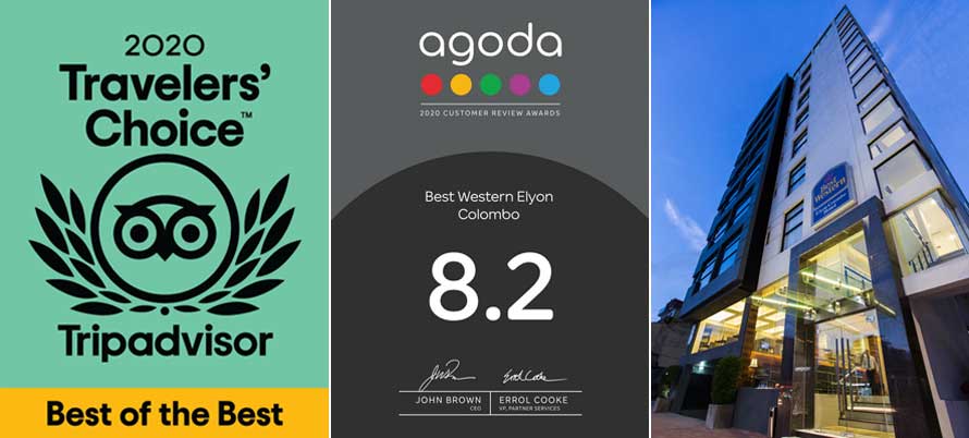 Best Western Elyon Colombo celebrates dual TripAdvisor and Agoda Awards