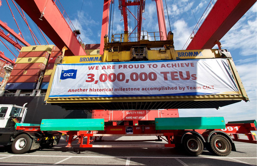 CICT celebrates 10th anniversary projects record 3.1 million teus in 2021