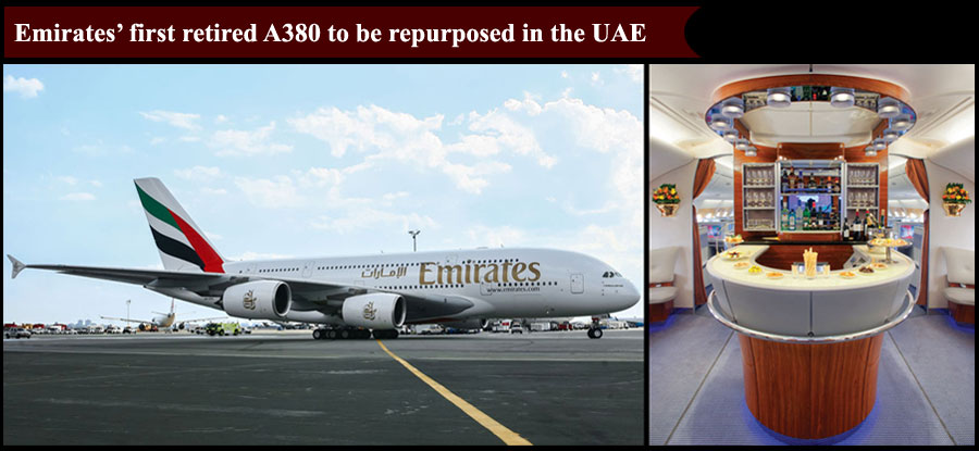 Emirates first retired A380 to be repurposed in the UAE