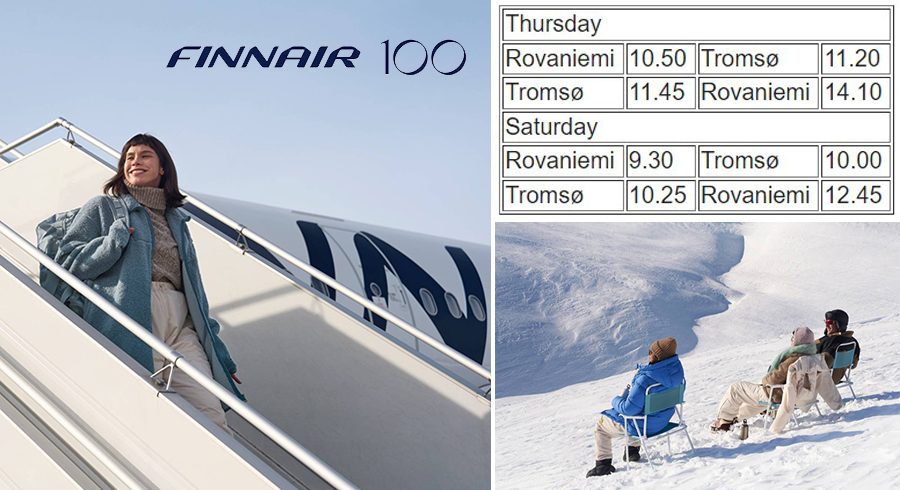Finnair starts direct flights between Rovaniemi and Tromso