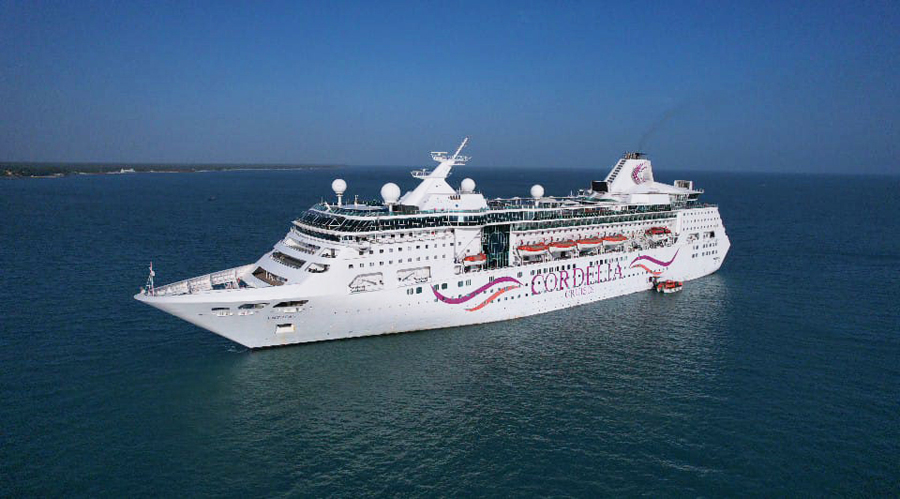 Advantis extends a warm welcome to Cordelia Cruises in Jaffna the first cruise liner to call the Port of KKS