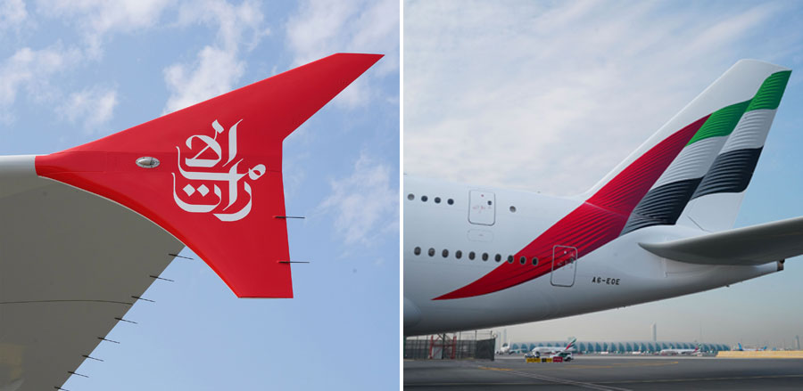Emirates unveils new signature livery for its fleet image