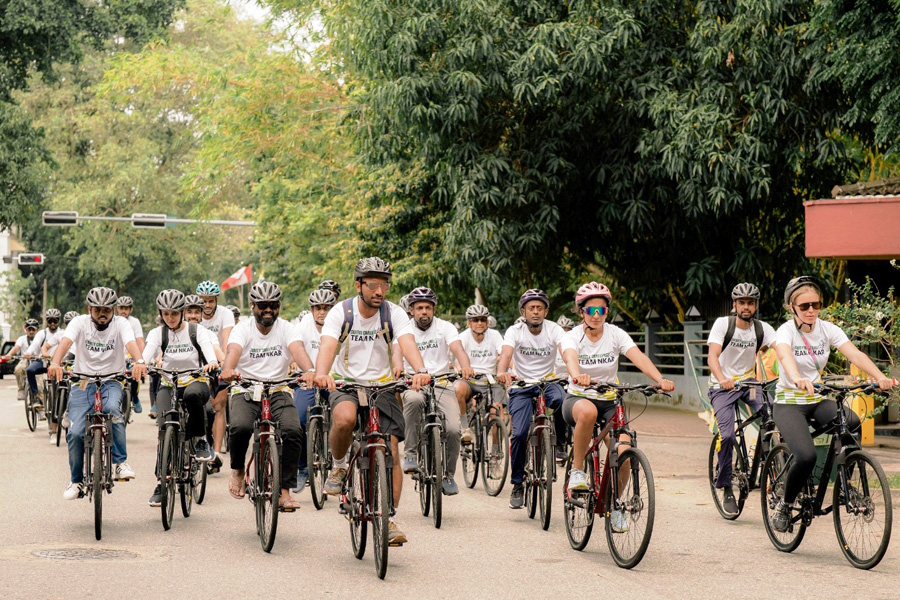 Team NKAR marks 45 years with charity cycling event in Colombo Image 3