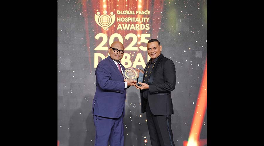 Sun Siyam Pasikudah and its group properties alongside Chairman recognized at Global Peace Hospitality Awards 2025
