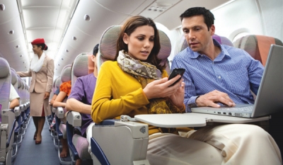 Stay connected on over 100 Emirates aircraft