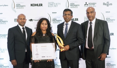 Home Lands Skyline clinches the Best Housing Development (Sri Lanka) Award at the Asia Property Award 2017
