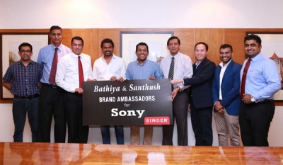 Singer Sri Lanka and Sony appoints Bathiya and Santhush (BNS) as brand ambassadors for Sony audio products in Sri Lanka
