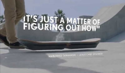 Lexus announce the world&#039;s first rideable hoverboard ( Video )