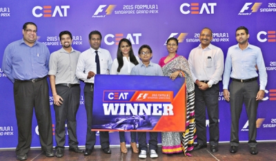 CEAT winners get trackside experience at Singapore F1 Grand Prix