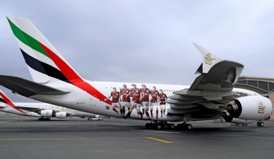 Emirates Showcases its Sponsorship of AC Milan at 30,000ft, and across the globe ( Video )