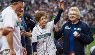 Woman Celebrates 108th Birthday by Throwing 1st Pitch at Seattle Mariners Game