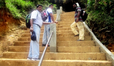 Commercial Bank completes repairs to Sri Pada steps