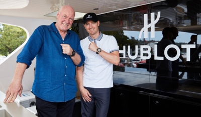 Hublot celebrates Official Ambassador Michael Clarkes return to test cricket alongside Jean-Claude Biver, Hublots Chairman