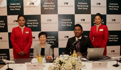 Cathay Pacific enhances services with new non stop Colombo - Hong Kong flights