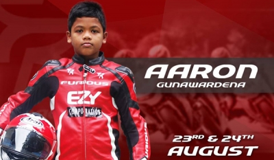 11 year Aaron Gunawardena to ride for EZY Racing in Asia Cup