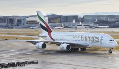Emirates launches a second daily A380 service to Zurich