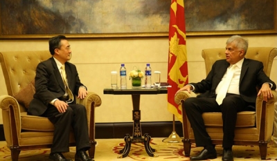 Sri Lanka PM Ranil Wickremesinghe Meets with Huawei VP Yao Weimin