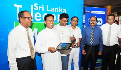 Mobitel launches the WiFi Zone at the Kaduruwela-Colombo main bus stand in Polonnaruwa