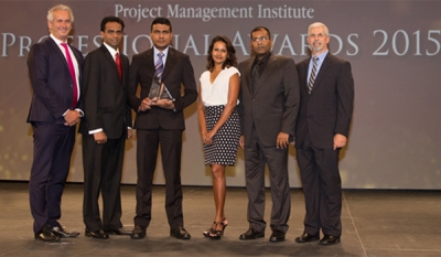 SLT Mobitel wins prestigious Project Management Excellence Award 2015 by PMI