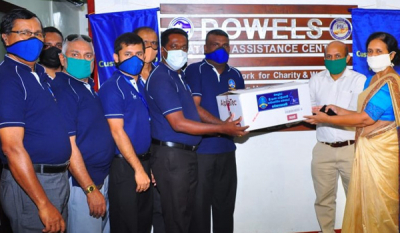 Sri Lanka Telecom customer club Kandy donates PPEs