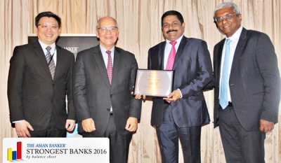 Commercial Bank receives award as ‘Strongest Bank’ in Sri Lanka from Asian Banker