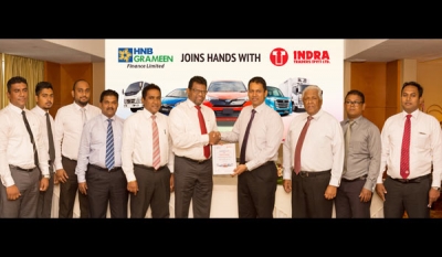 HNB Grameen Finance signs MoU with Indra Traders to offer special leasing packages for reconditioned Japanese vehicles and Foton trucks
